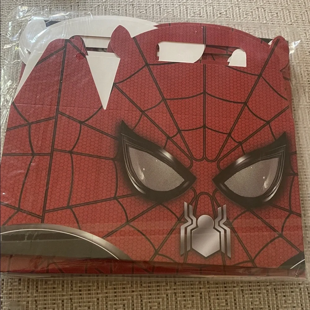 Spider-Man Themed Party Favors with boxes for 10 guests nwt